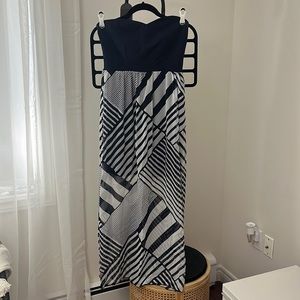 Strapless maxi dress